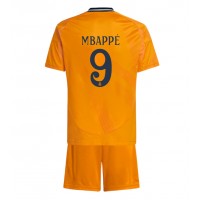 Dres Real Madrid Kylian Mbappe #9 Gostujuci za djecu 2024-25 Kratak Rukav (+ kratke hlače)